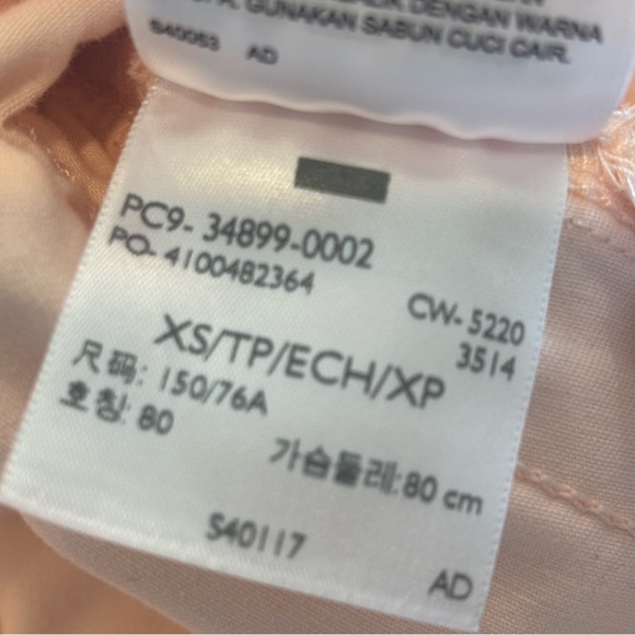 LEVI’S Pale Peach Women’s Button Down Romper with Pockets and Collar Size XS‎ - Picture 7 of 16